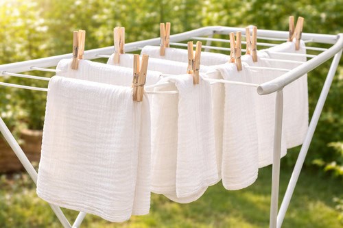 sušení  látkových plen